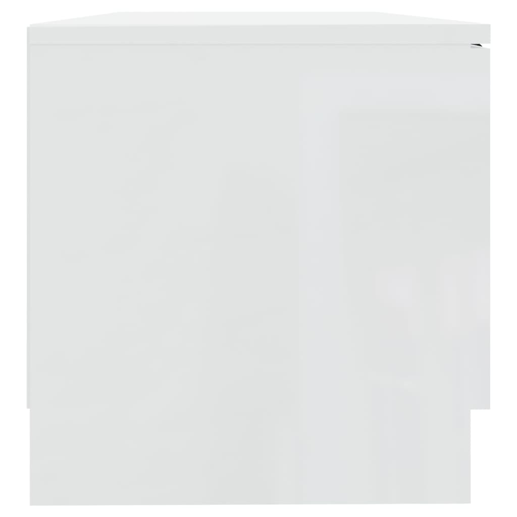 tv-borde 2 stk. 80x35x36,5 cm konstrueret træ hvid højglans