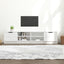 tv-borde 2 stk. 80x35x36,5 cm konstrueret træ hvid højglans