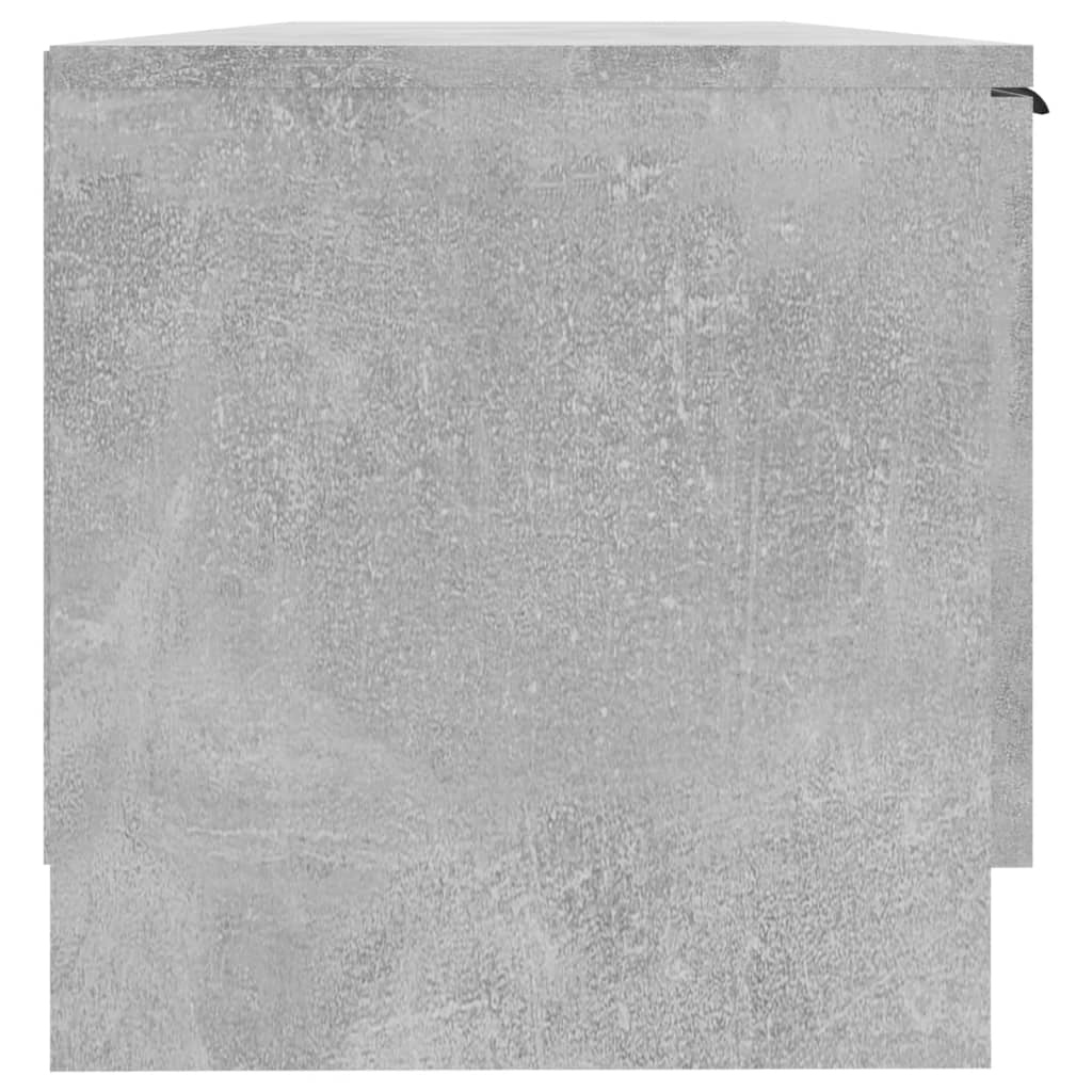 tv-bord 102x35x36,5 cm konstrueret træ betongrå
