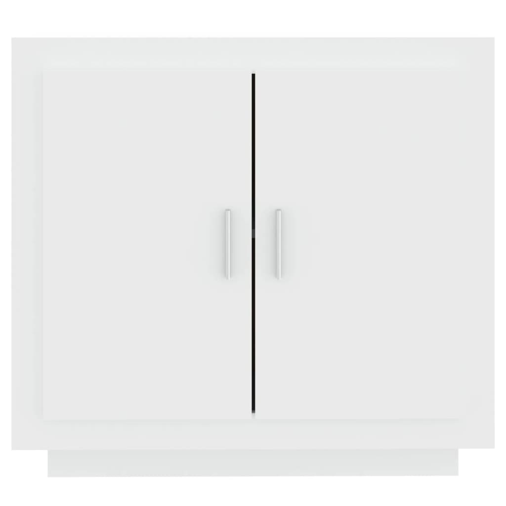 skænk 80x40x75 cm konstrueret træ hvid