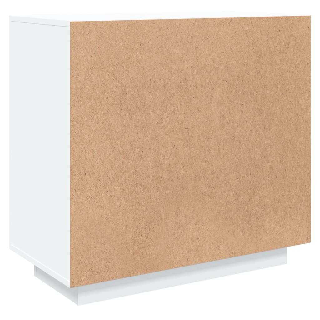 skænk 80x40x75 cm konstrueret træ hvid