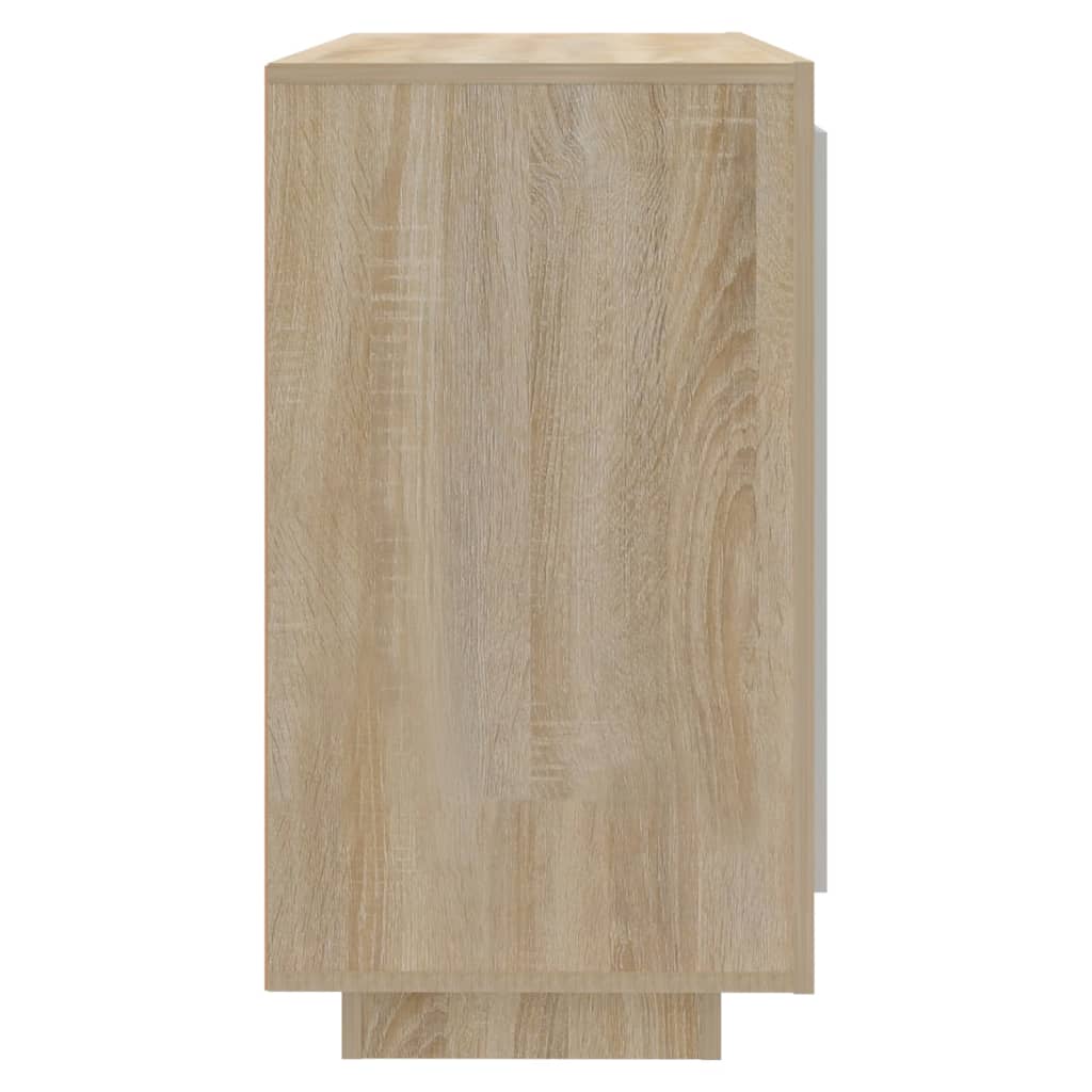 skænk 80x40x75 cm konstrueret træ sonoma-egetræsfarve