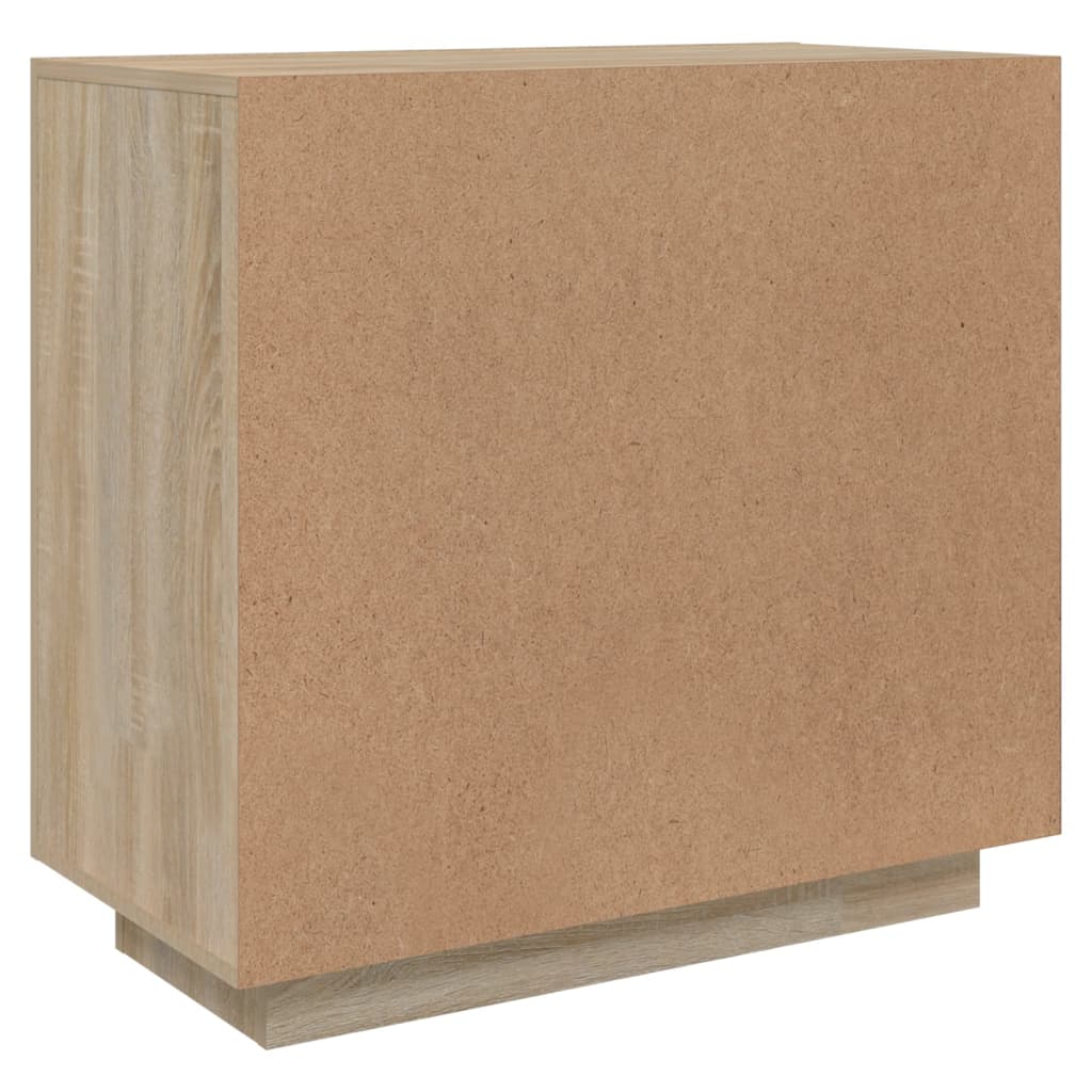 skænk 80x40x75 cm konstrueret træ sonoma-egetræsfarve