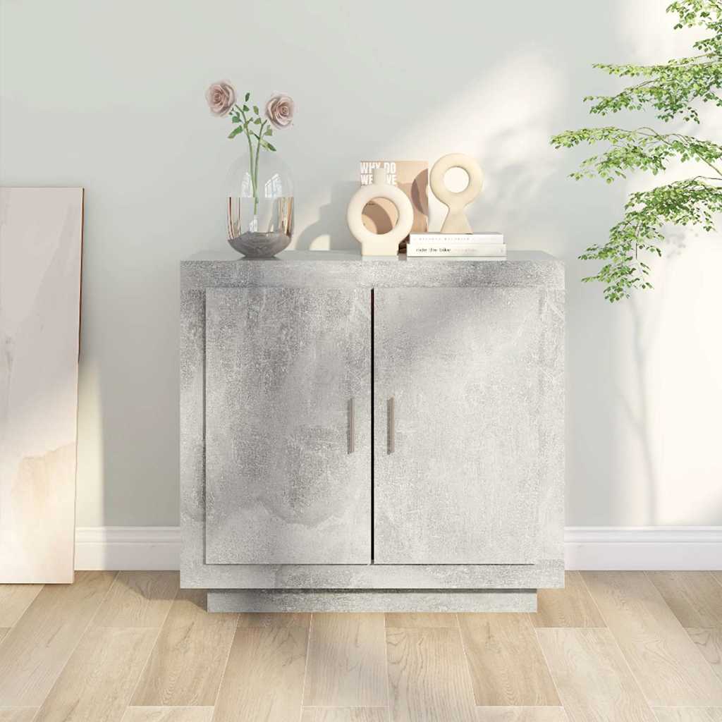 skænk 80x40x75 cm konstrueret træ betongrå