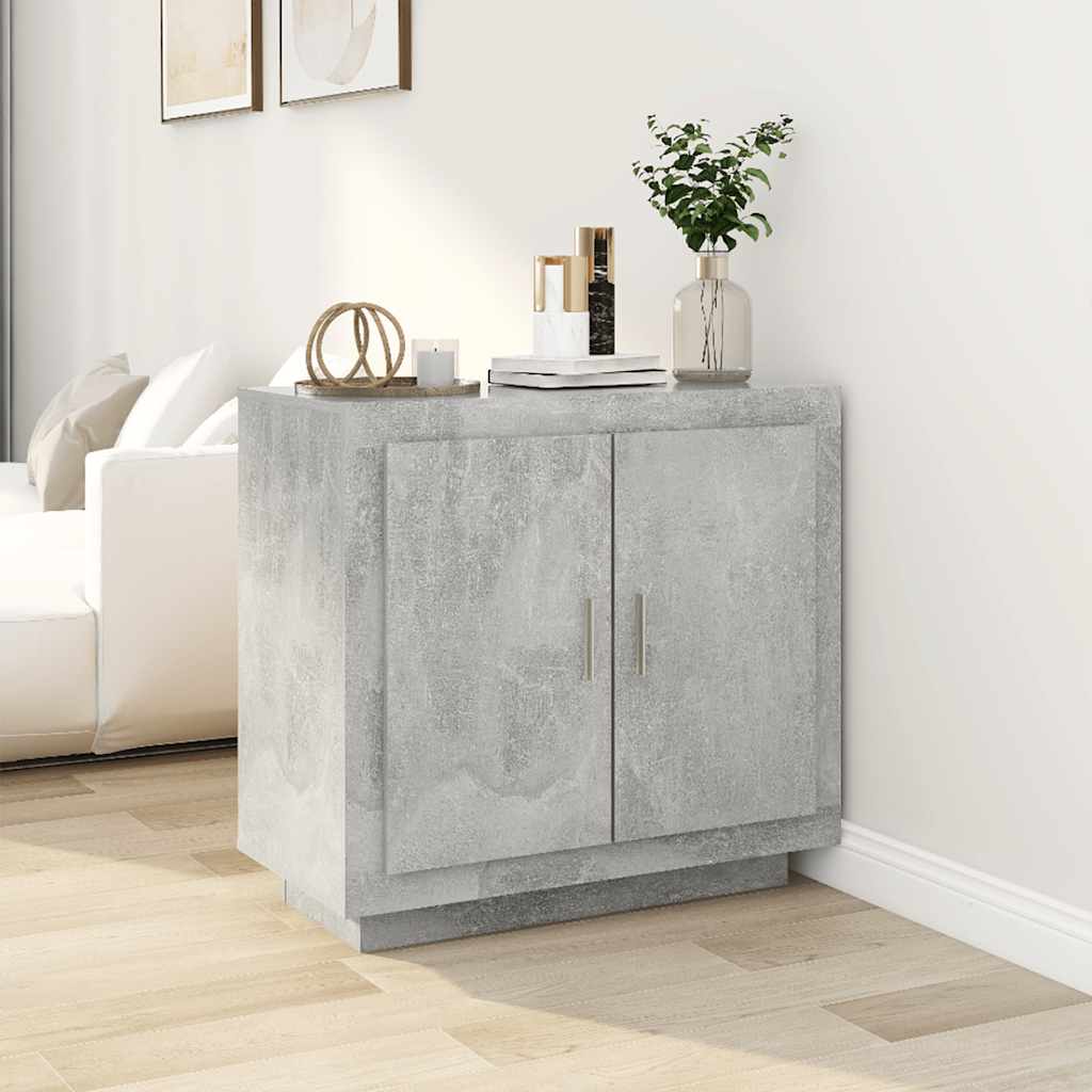 skænk 80x40x75 cm konstrueret træ betongrå