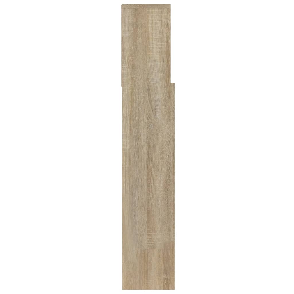 sengegavl med opbevaring 100x19x103,5 cm sonoma-eg