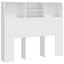 sengegavl med opbevaring 120x19x103,5 cm hvid