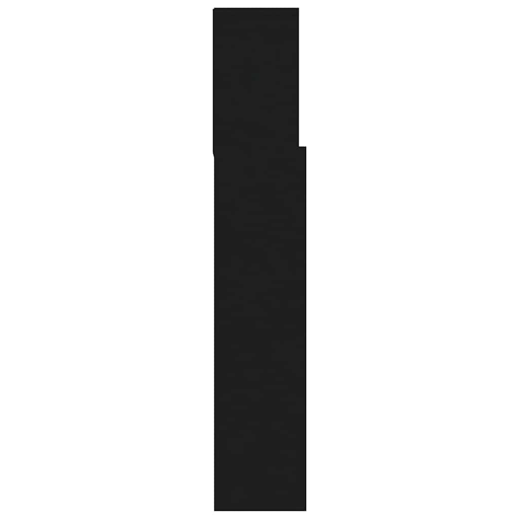 sengegavl med opbevaring 120x19x103,5 cm sort