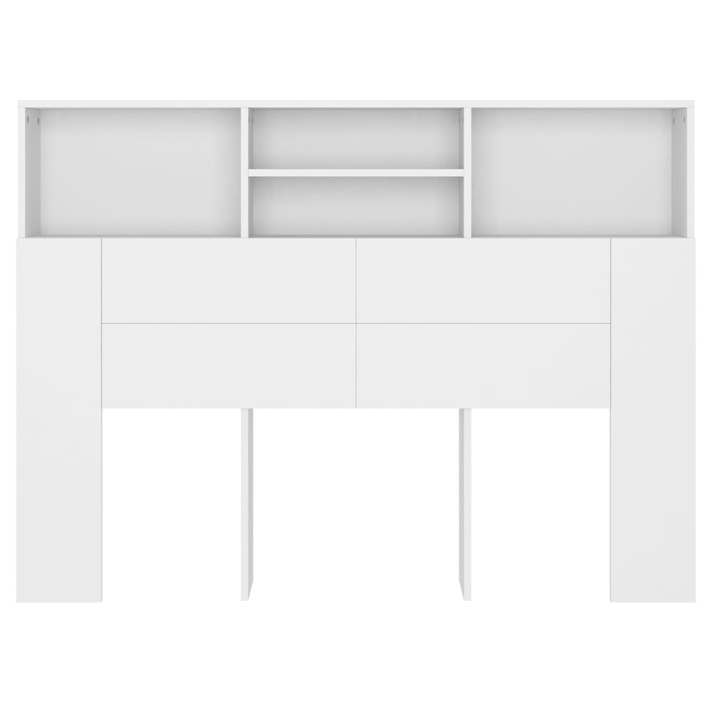 sengegavlskab hvid 140x19x103,5 cm