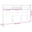 sengegavl med opbevaring 180x19x103,5 cm sort