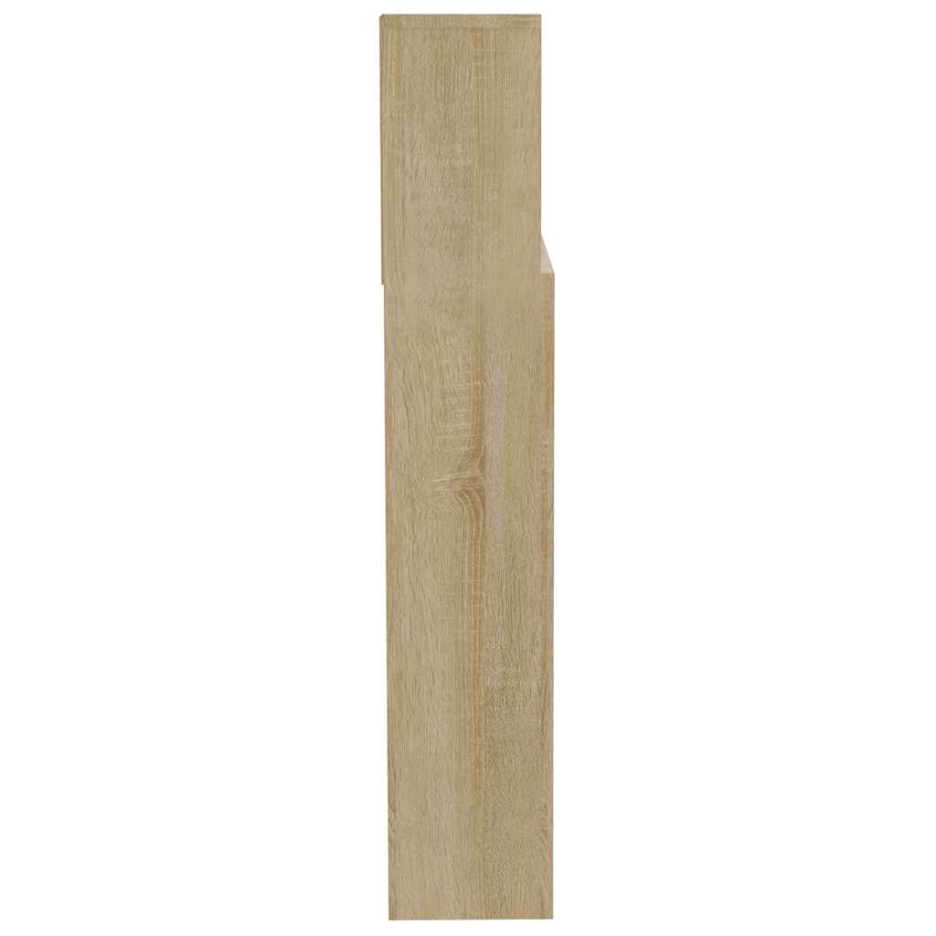 sengegavl med opbevaring 200x19x103,5 cm sonoma-eg
