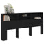 sengegavl med opbevaring 220x19x101,5 cm sort