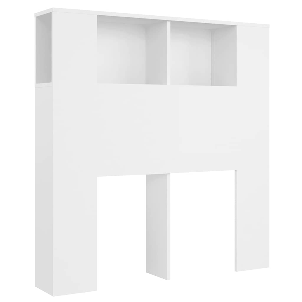 sengegavlskab hvid 100x18,5x102,5 cm