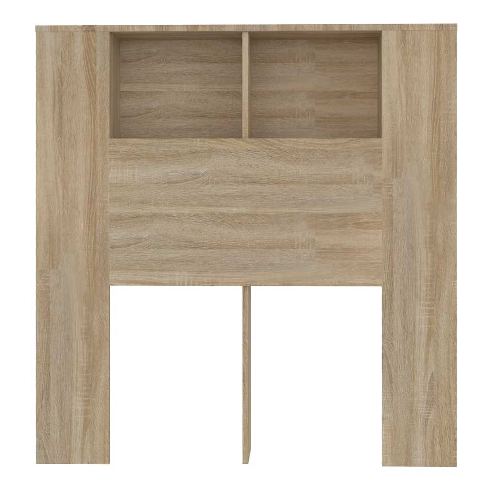 sengegavl med opbevaring 100x18,5x102,5 cm sonoma-eg