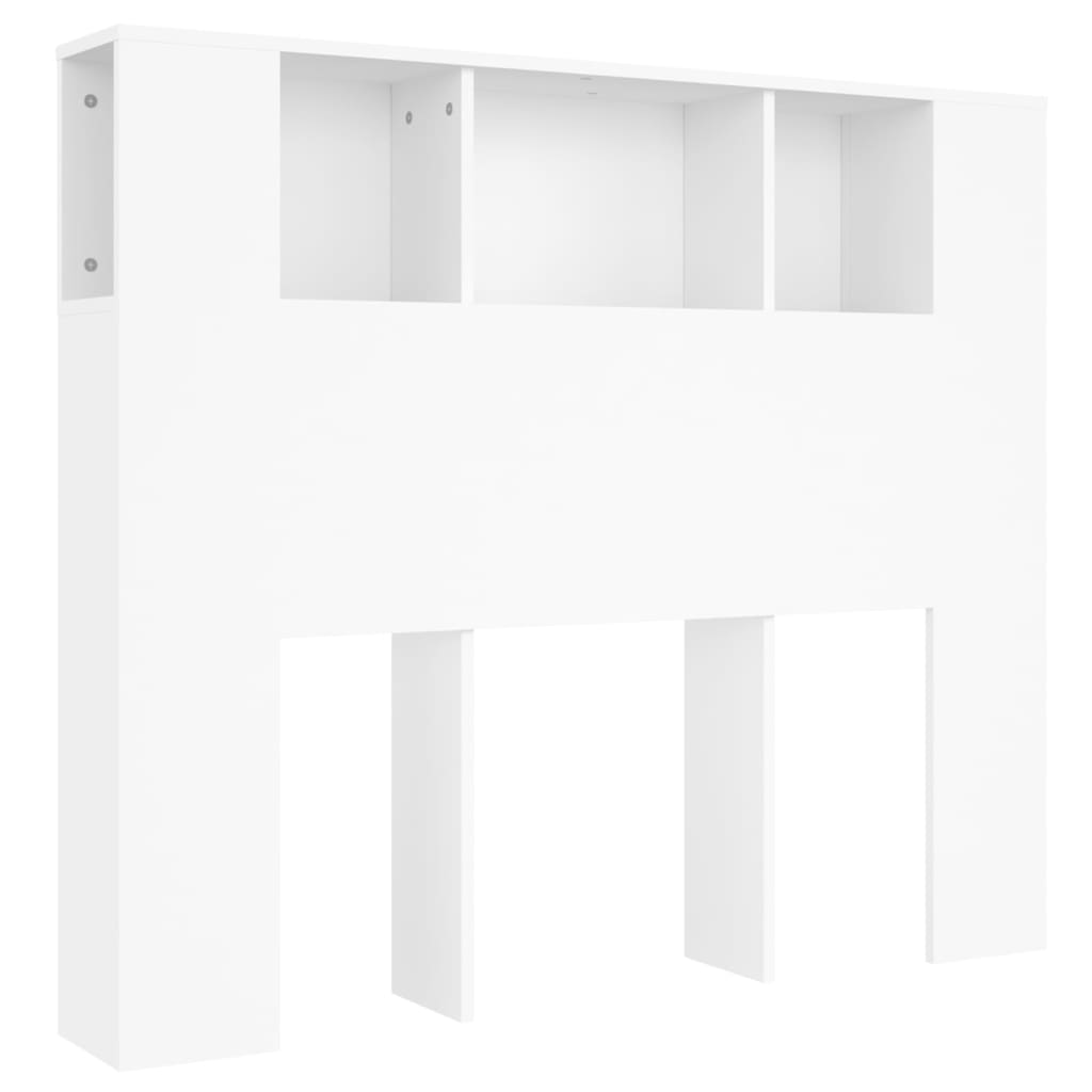 sengegavlskab hvid 120x18,5x102,5 cm