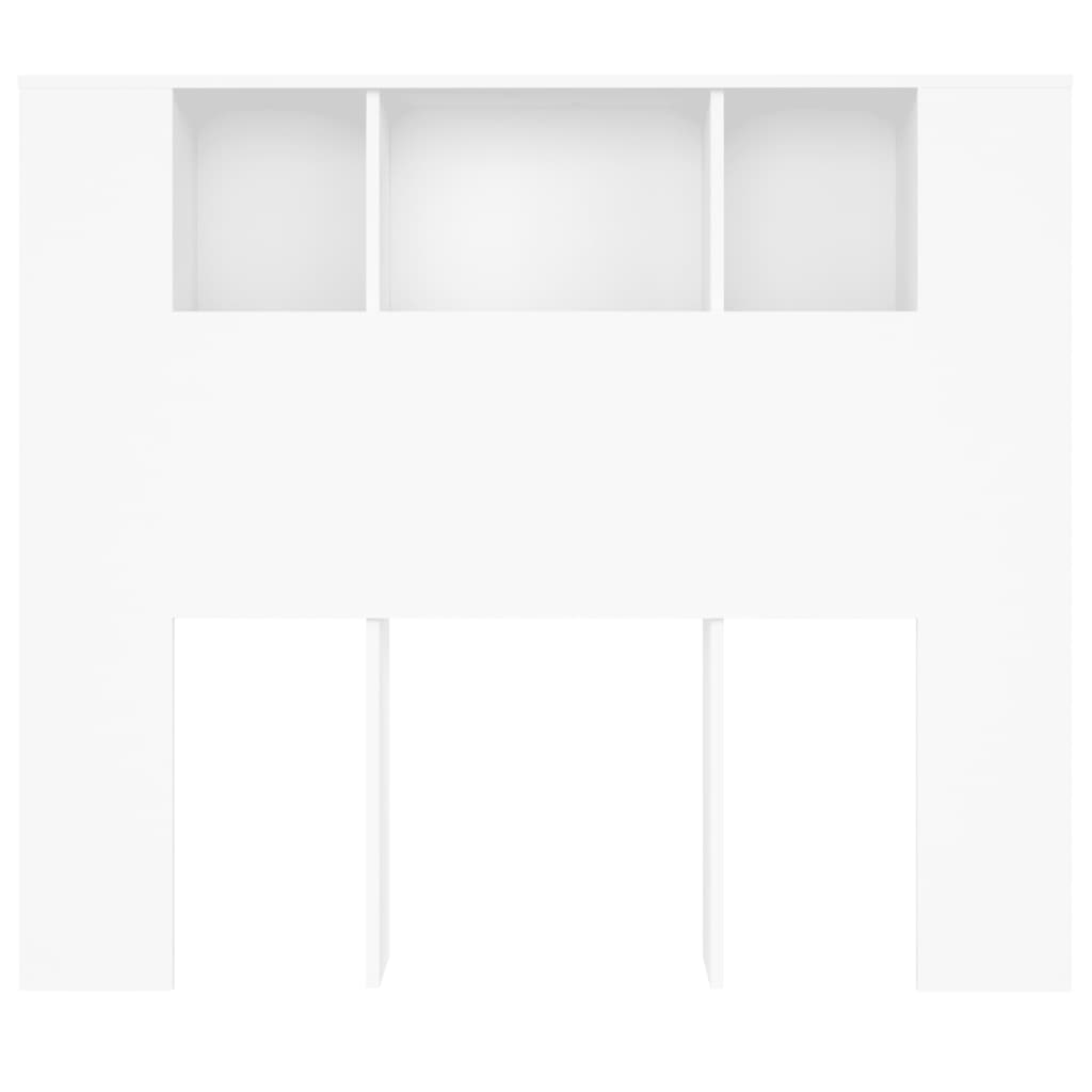 sengegavlskab hvid 120x18,5x102,5 cm