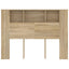 sengegavl med opbevaring 140x18,5x104,5 cm sonoma-eg