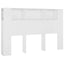 sengegavl med opbevaring 160x18,5x104,5 cm hvid
