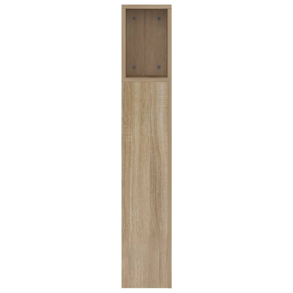 sengegavl med opbevaring 160x18,5x104,5 cm sonoma-eg