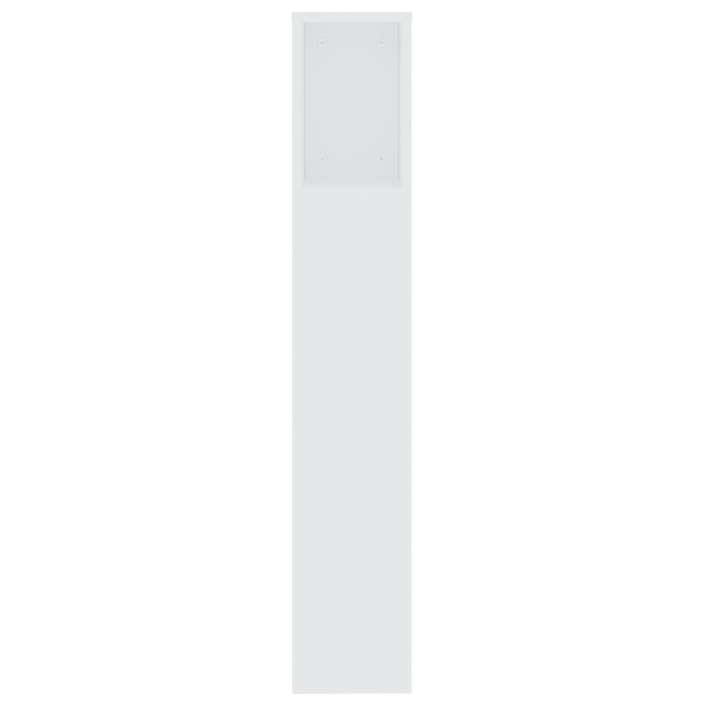 sengegavl med opbevaring 200x18,5x104,5 cm hvid