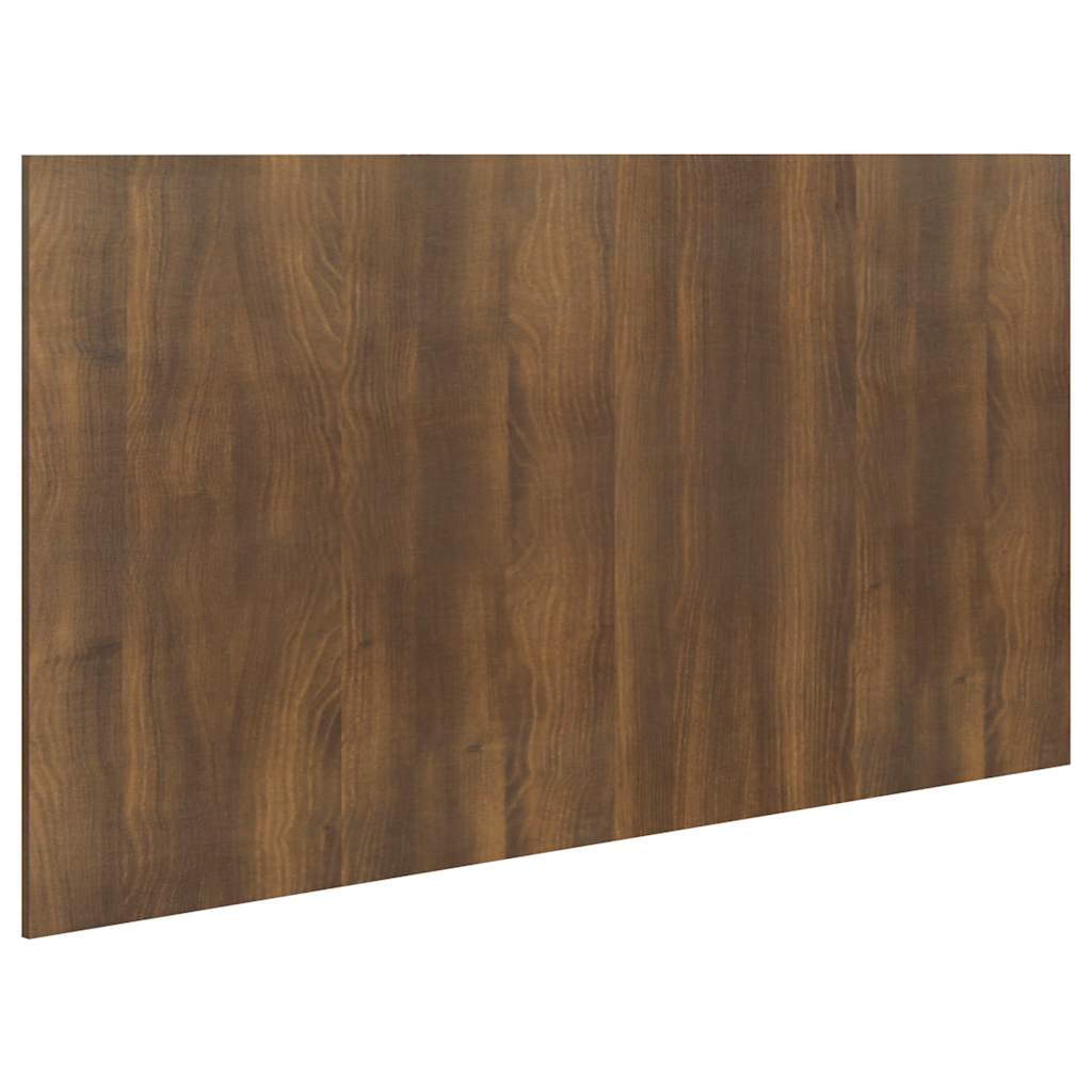sengegærde 160x1,5x80 cm konstrueret træ brun egetræsfarve