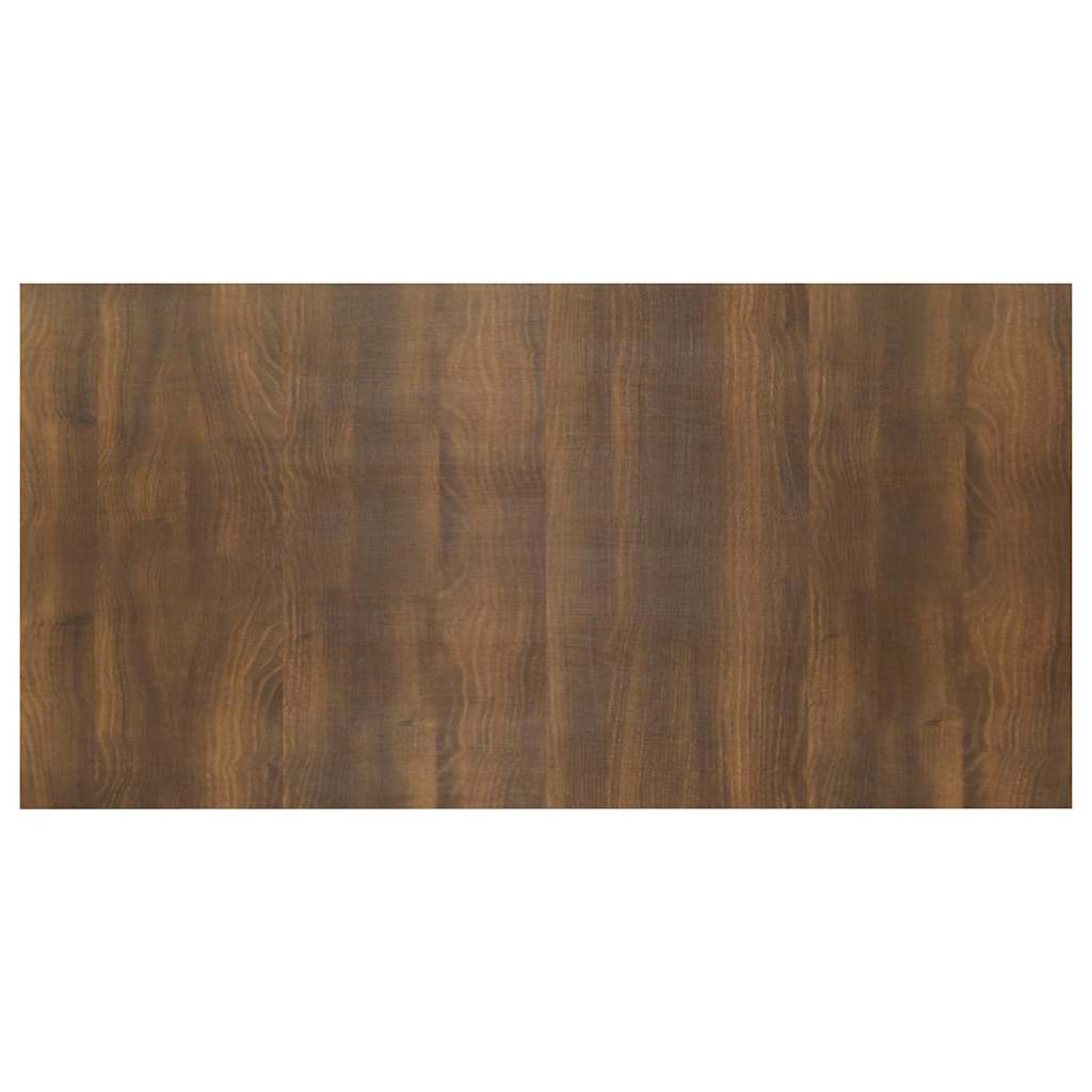 sengegærde 160x1,5x80 cm konstrueret træ brun egetræsfarve