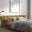 sengegærde 240x1,5x80 cm konstrueret træ røget egetræsfarve