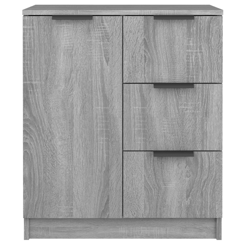 skænk 60x30x70 cm konstrueret træ grå sonoma-eg