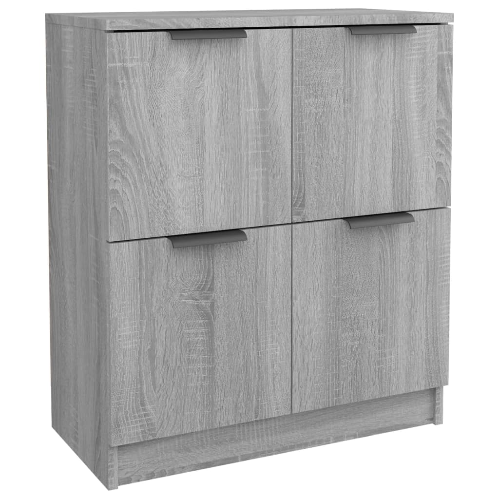 skænk 60x30x70 cm konstrueret træ grå sonoma-eg