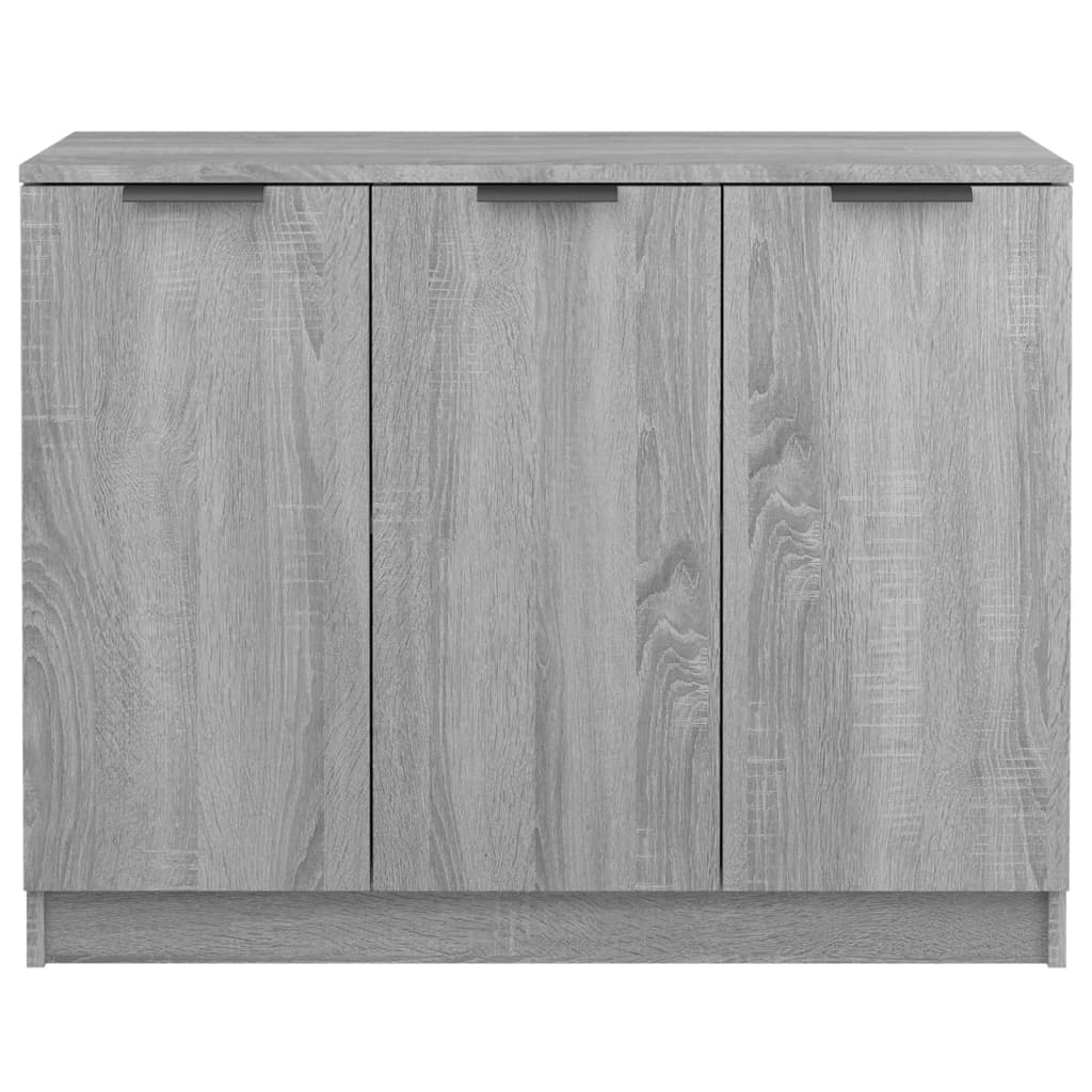 skænk 90,5x30x70 cm konstrueret træ grå sonoma-eg