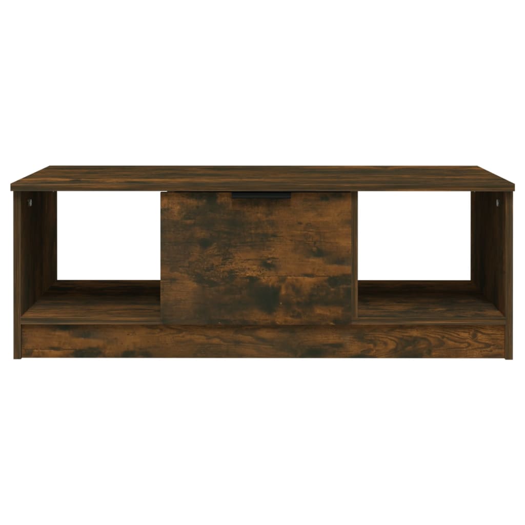 sofabord 102x50x36 cm konstrueret træ røget egetræsfarve