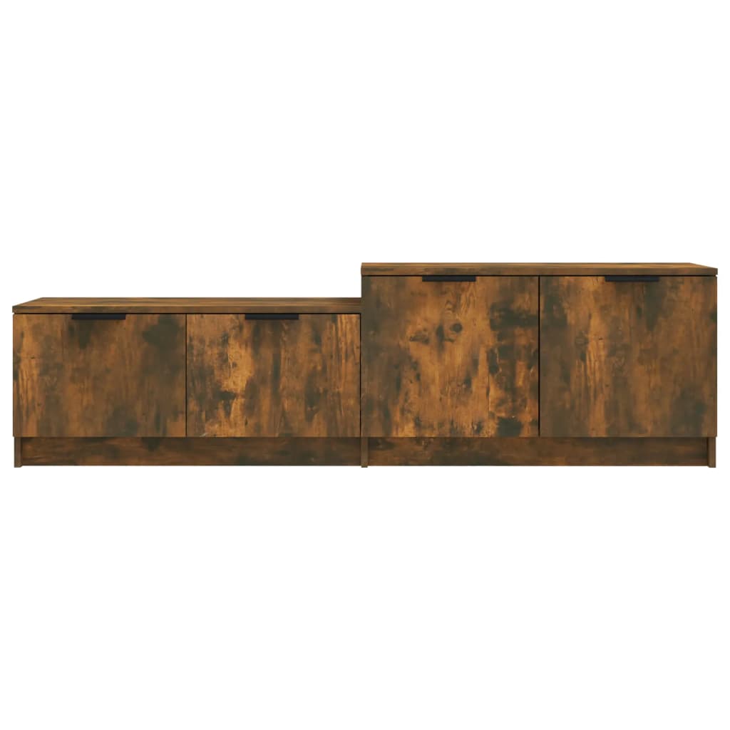 tv-bord 158,5x36x45 cm konstrueret træ røget egetræsfarve