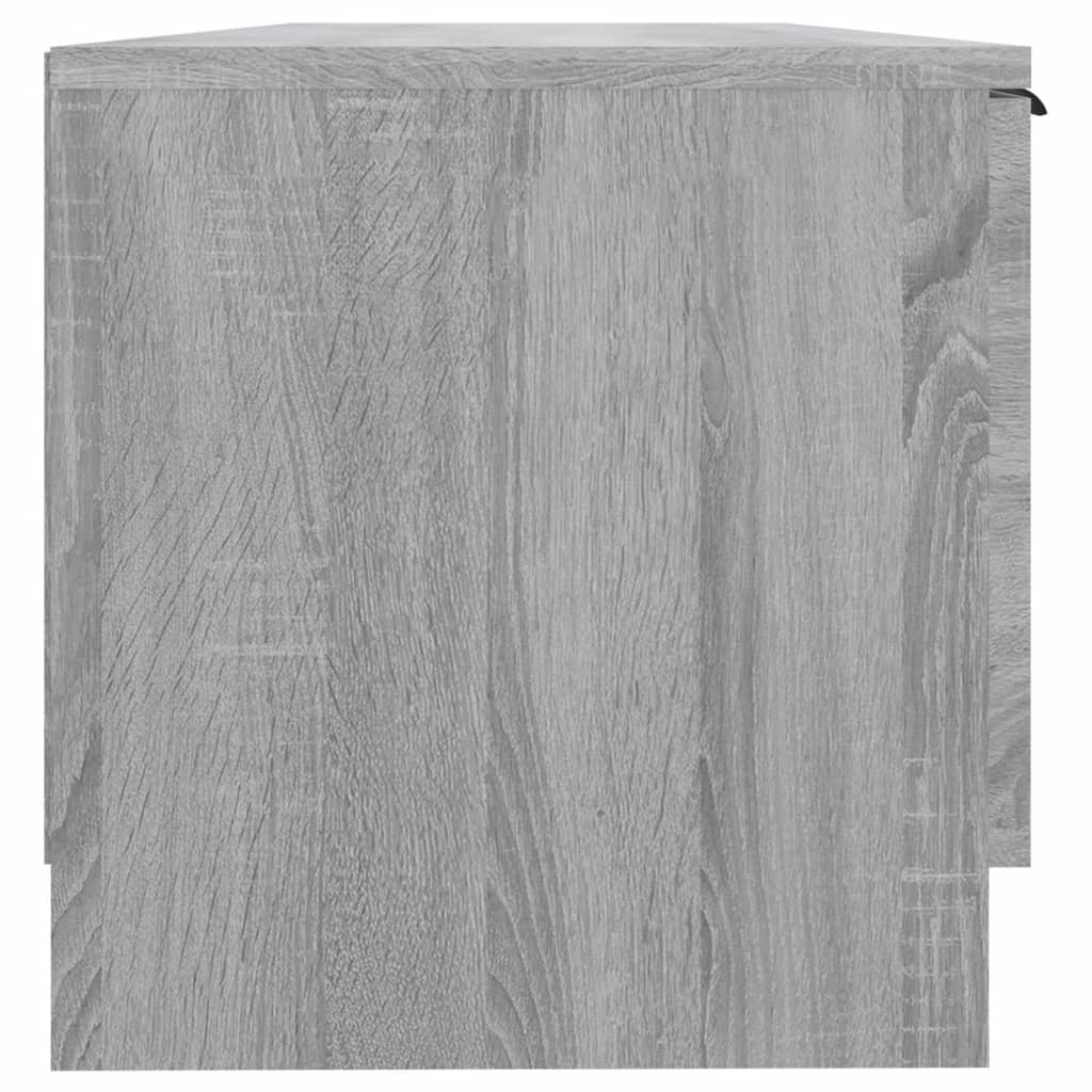 tv-bord 102x35x36,5 cm konstrueret træ sonoma-eg grå