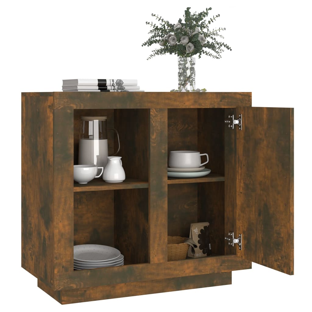 skænk 80x40x75 cm røget egetræsfinish