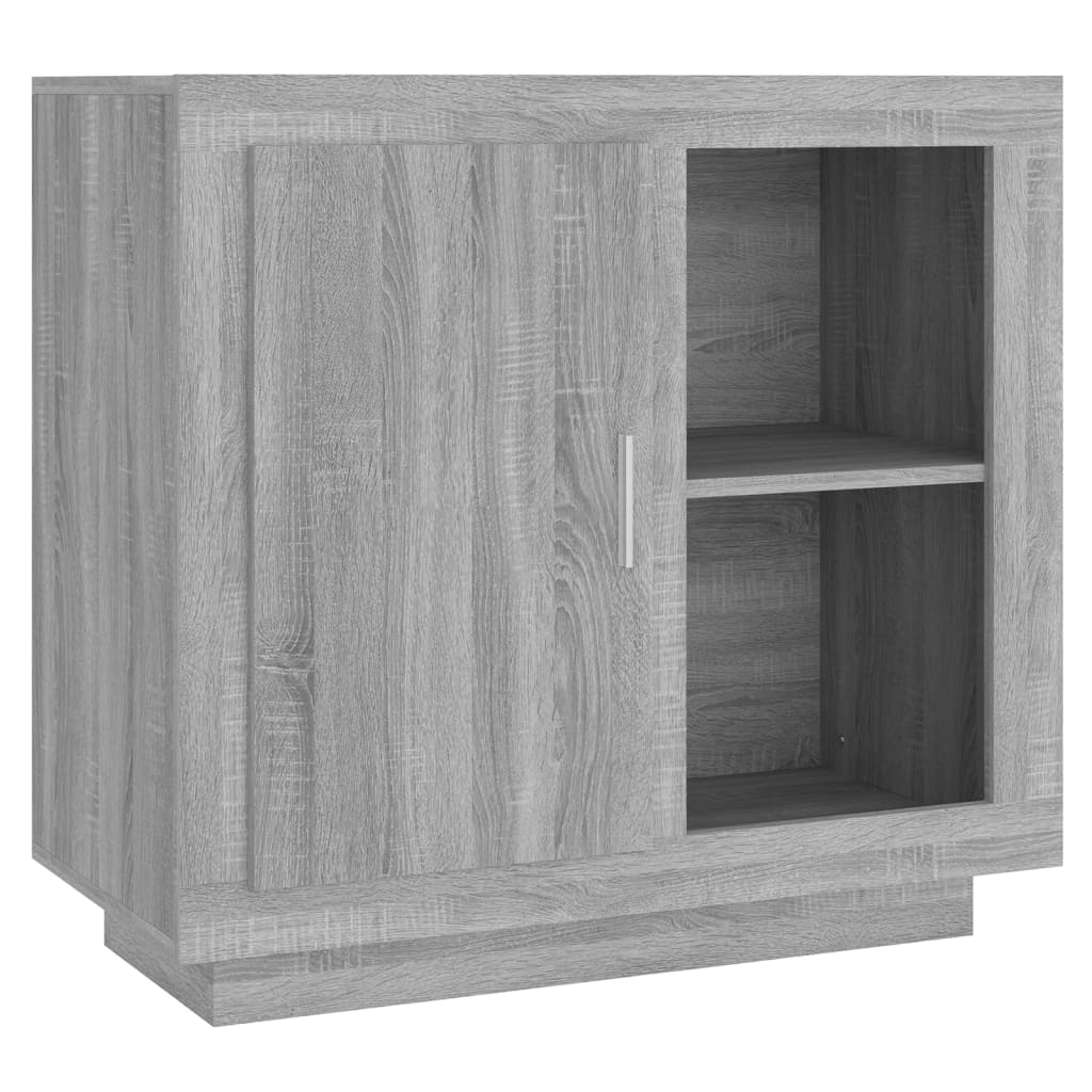skænk 80x40x75 cm grå sonoma-eg