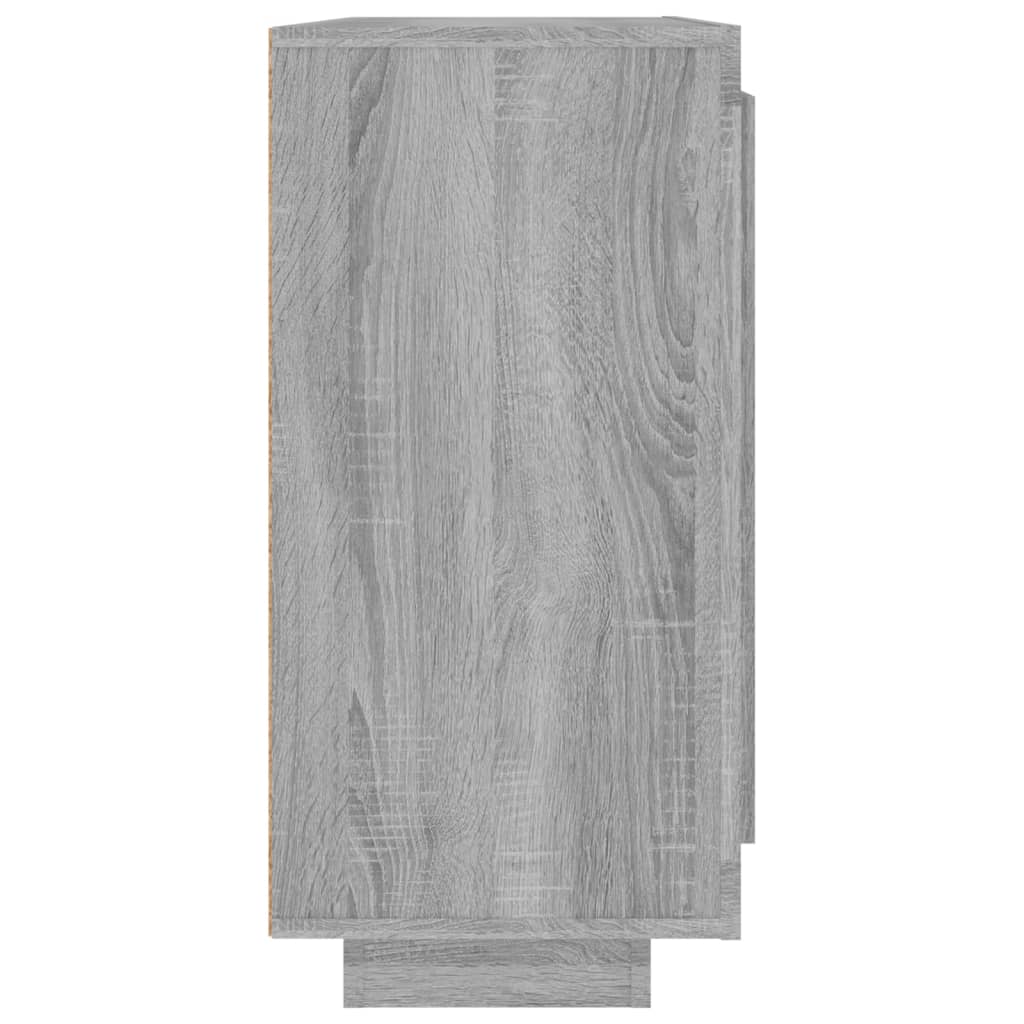 skænk 92x35x75 cm konstrueret træ grå sonoma-eg