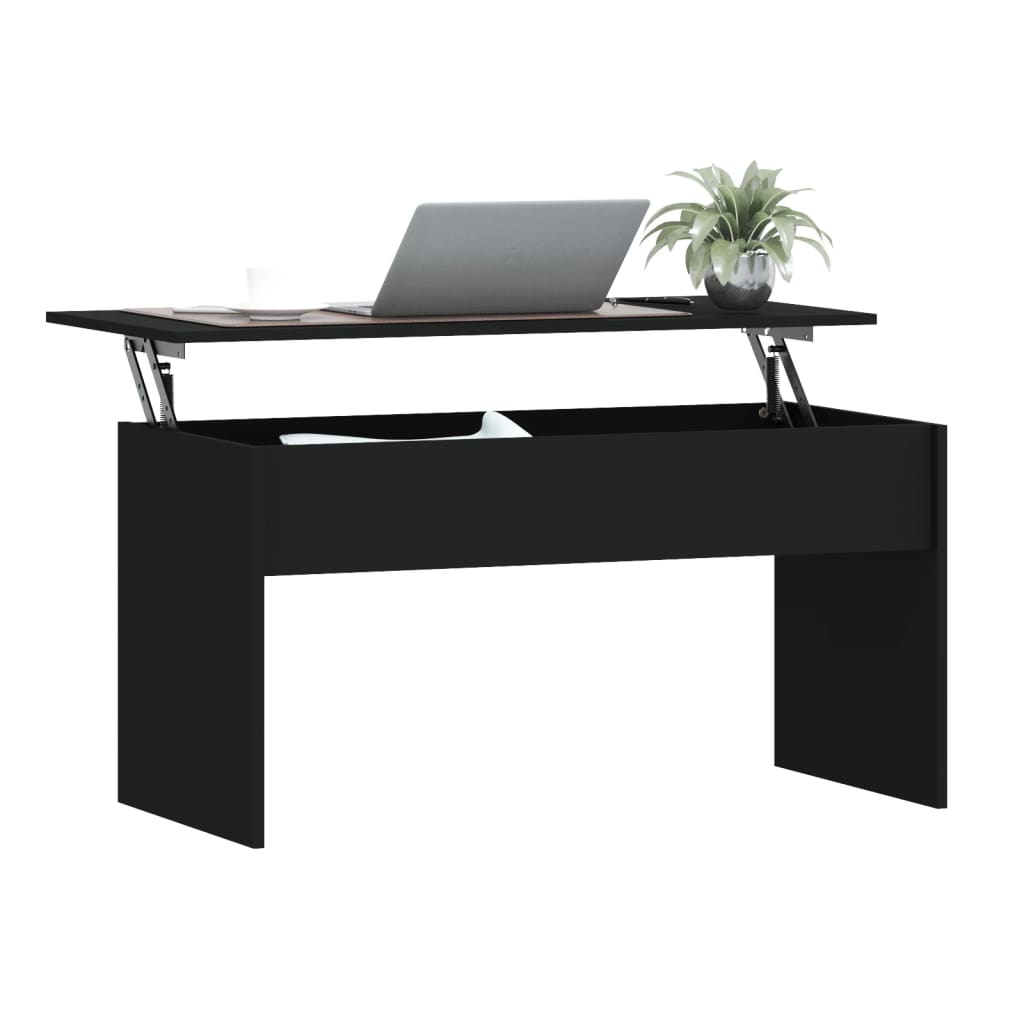 sofabord 102x50,5x52,5 cm konstrueret træ sort