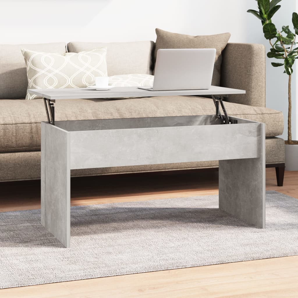 sofabord 102x50,5x52,5 cm konstrueret træ betongrå