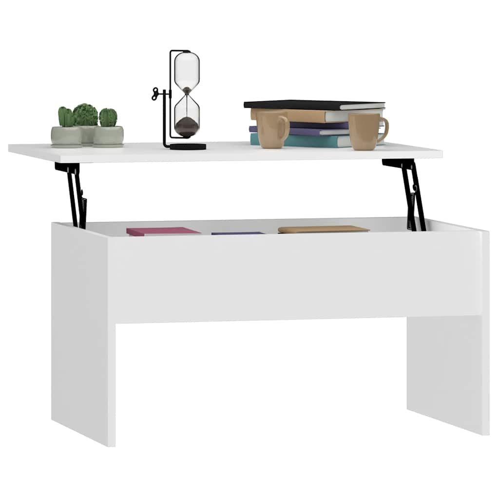 sofabord 80x50,5x41,5 cm konstrueret træ hvid