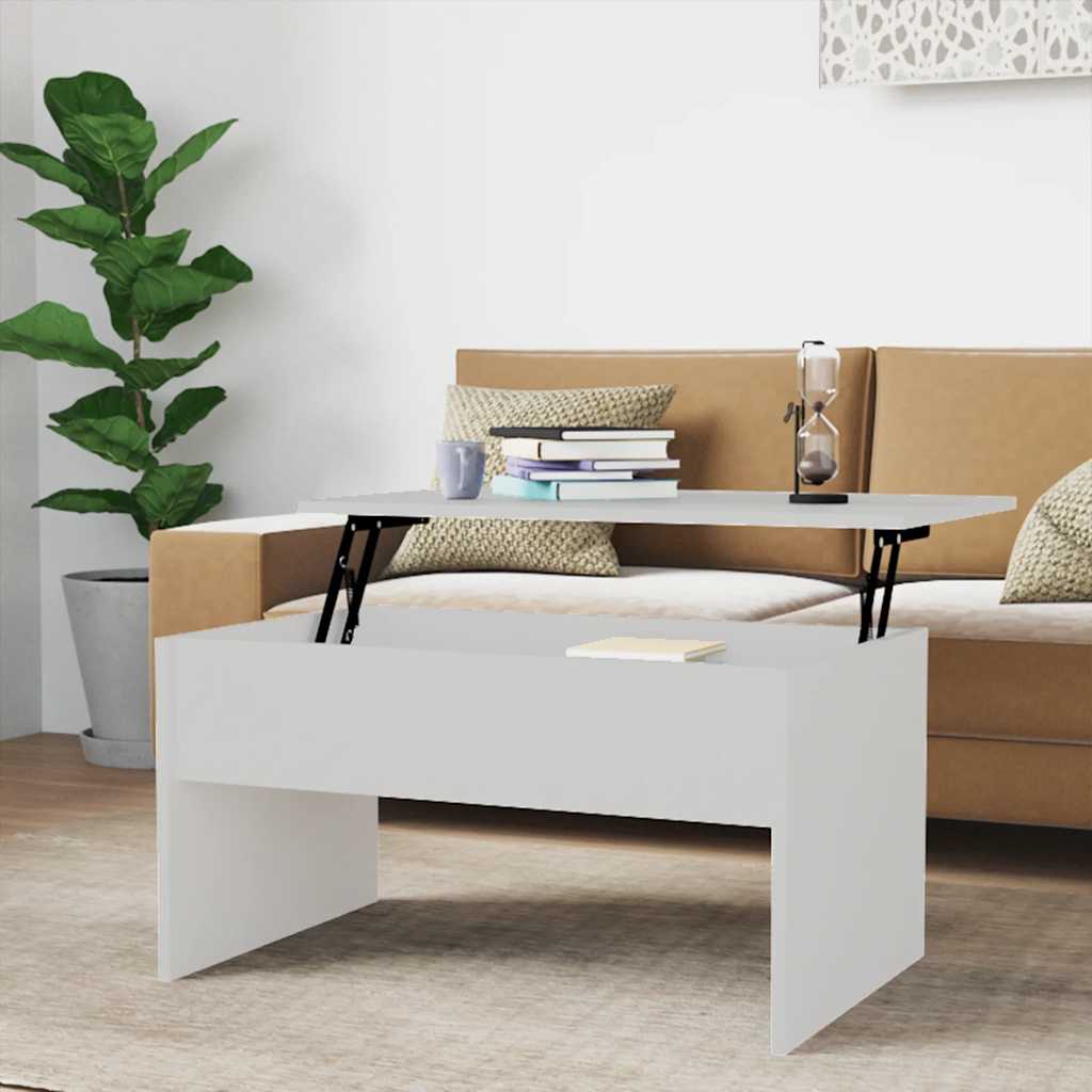sofabord 80x50,5x41,5 cm konstrueret træ hvid