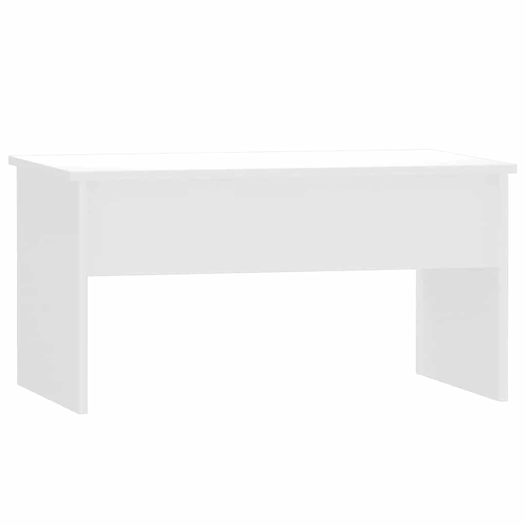 sofabord 80x50,5x41,5 cm konstrueret træ hvid højglans
