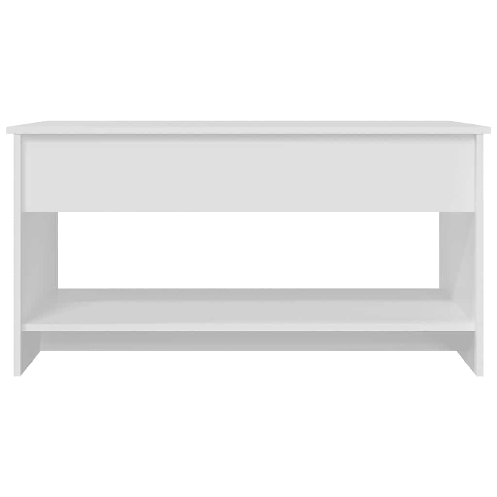 sofabord 102x50x52,5 cm konstrueret træ hvid