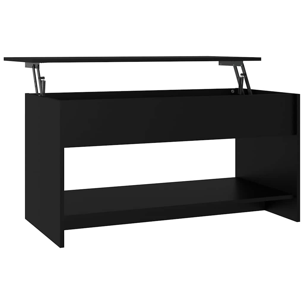 sofabord 102x50x52,5 cm konstrueret træ sort