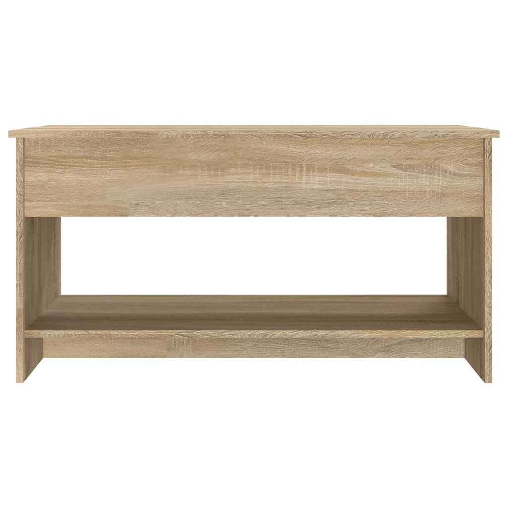 sofabord 102x50x52,5 cm konstrueret træ sonoma-eg
