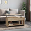 sofabord 102x50x52,5 cm konstrueret træ sonoma-eg