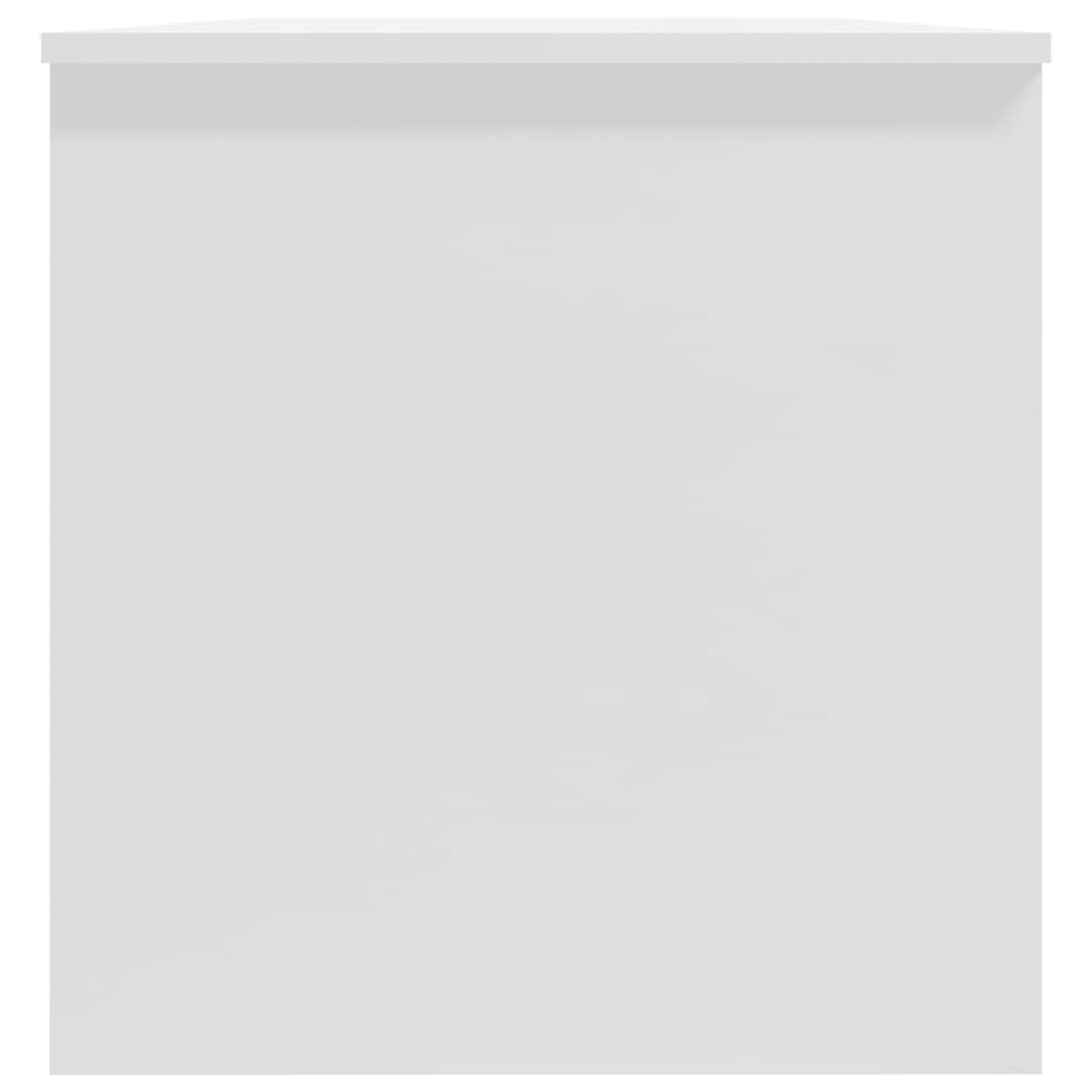 sofabord 102x50x52,5 cm konstrueret træ hvid højglans