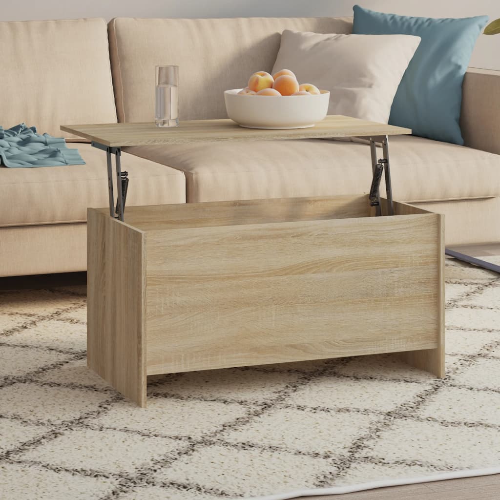 sofabord 102x55,5x52,5 cm konstrueret træ sonoma-eg