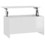 sofabord 102x50x52,5 cm konstrueret træ hvid højglans