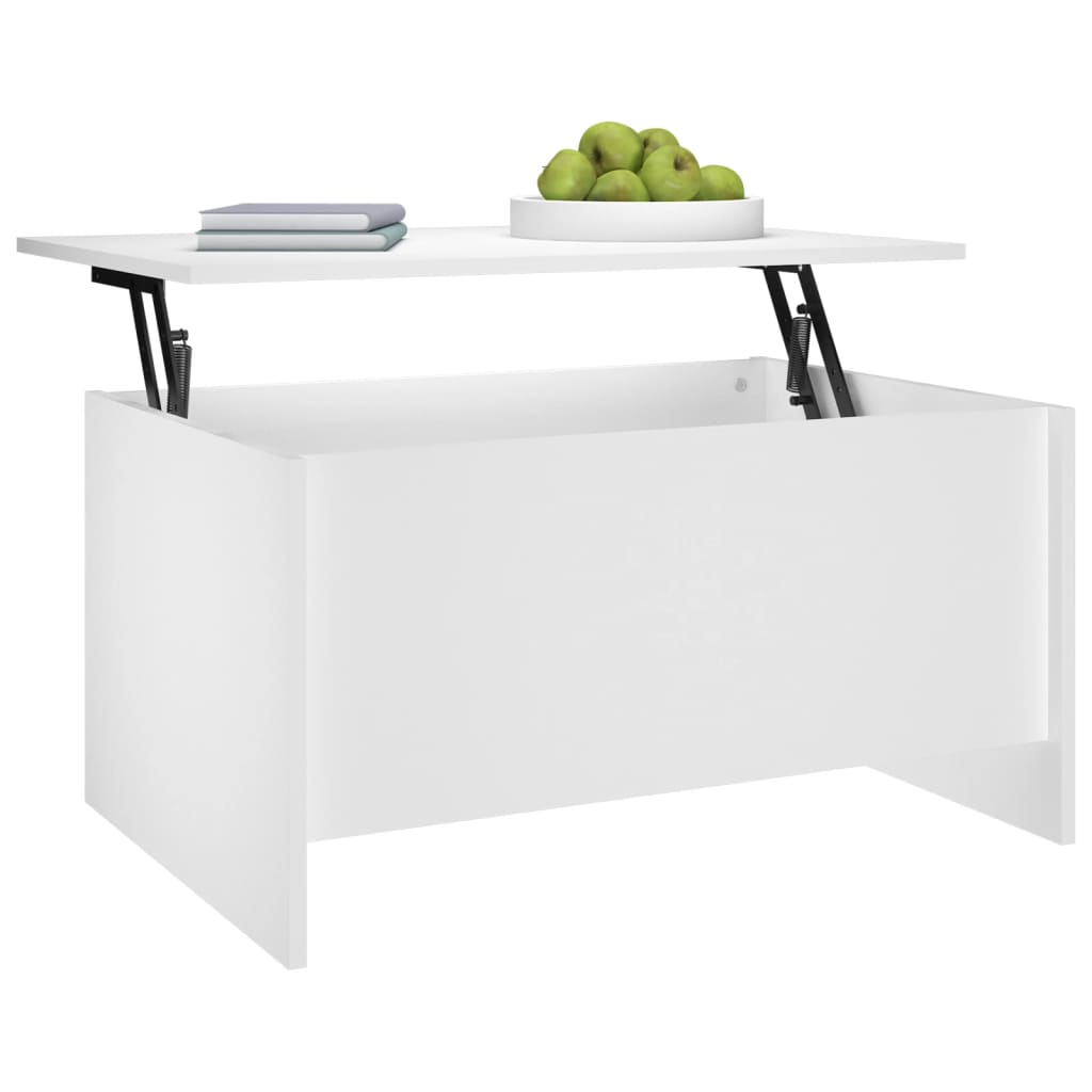 sofabord 80x55,5x41,5 cm konstrueret træ hvid