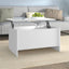 sofabord 80x55,5x41,5 cm konstrueret træ hvid